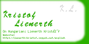 kristof lienerth business card